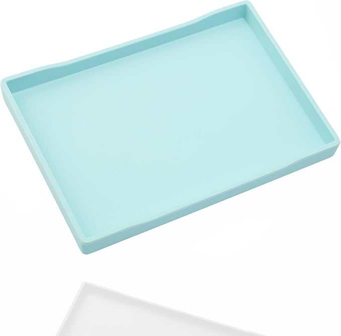 Blue Small Serving Tray, Countertop Organizer by VCREATC-VCREATEFORCUSTOMER