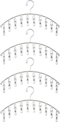 Toplife Clothes Hanger with 10 Clips, Stainless Steel, by Toplife