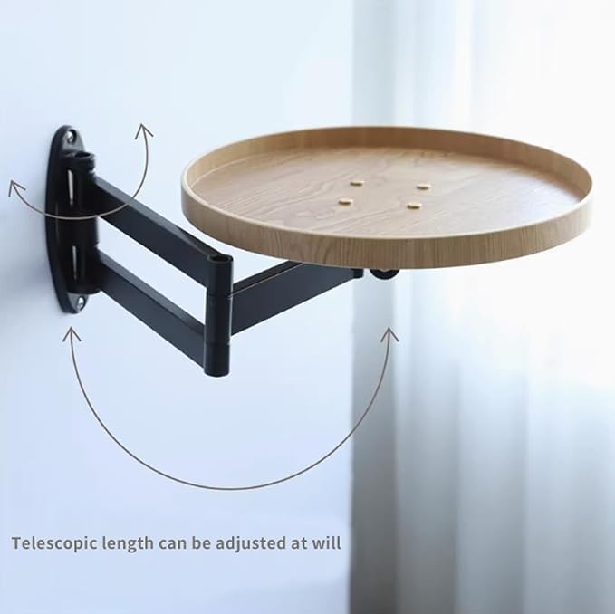 Wall Mounted Folding Table, Bedside Folding Coffee Table, Sofa Stand - Image 4