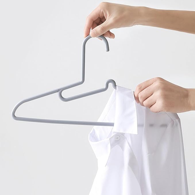 Zerodeko Non-Slip Plastic Clothes Hangers Set 15pcs - Image 9