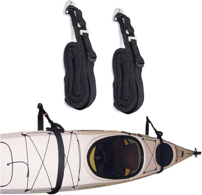 Suspenz Kayak Canoe Stand Up Paddle Board SUP Hanger, DLX Strap Storage System by Suspenz