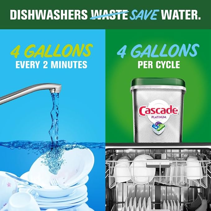 Cascade Platinum Power Boost Dishwasher Pods, Dishwasher Detergent, Dishwasher - Image 9