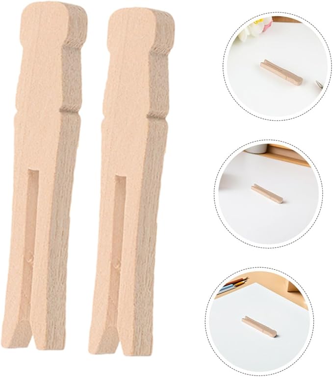 DECHOUS 50pcs Wooden Clothespins - Image 9