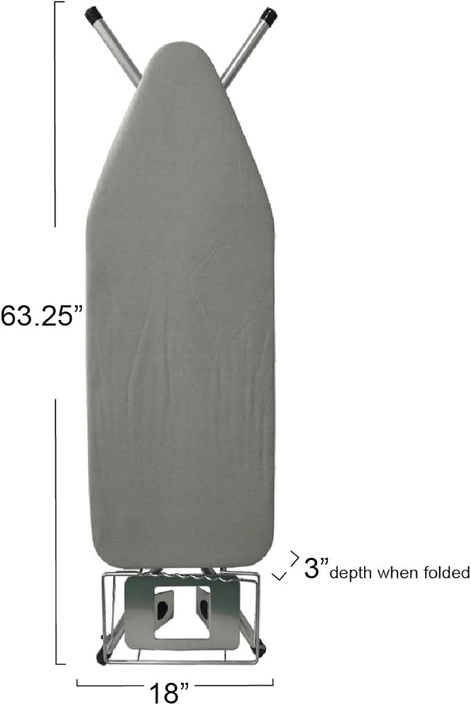 Household Essentials Wide Top Ironing Board, Steel Top Ironing Board - Image 3
