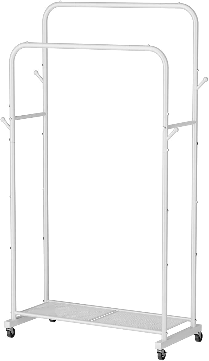 Clothes Garment Coat Rack Drying Clothing Racks Metal Freestanding - Image 2