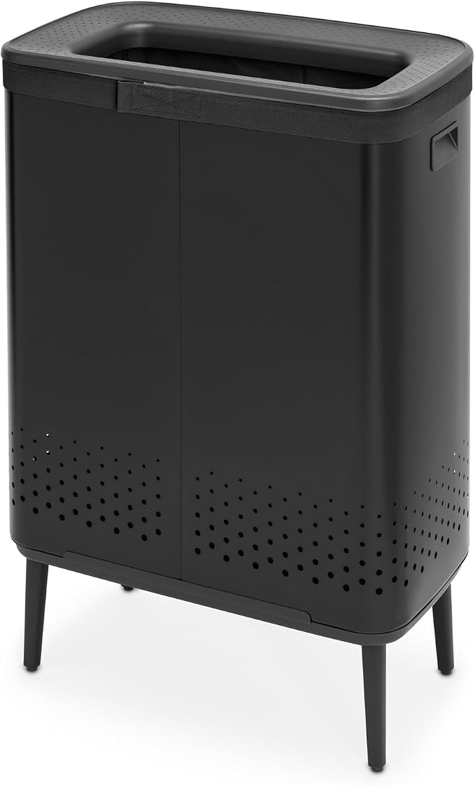 Brabantia Bo Laundry Hamper Hi 2 Compartment Removable Laundry Bag 2 x 12 Gal - Image 3