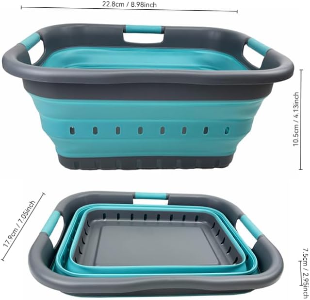 SAMMART 41L Collapsible Plastic Laundry Basket - Image 3
