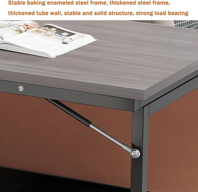 40" x 20" Wall Mounted Folding Desk Laundry Folding Table, Flip-up Dining Table - Image 5