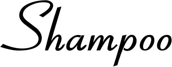 Shampoo 5w x 2h Label | Bathroom Organization | Die Cut Vinyl Decal | Black by MinglewoodTrading