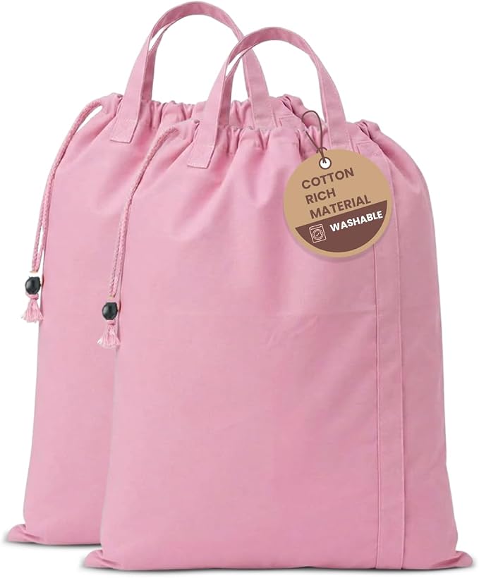 LFH Home Large Premium Cotton Canvas Laundry Bag by LFHHomePrivateLimited