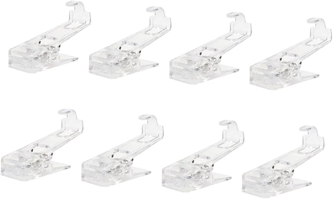 VILLCASE 40pcs Heavy Duty Laundry Clips Transparent Non- Clothespins - Image 6