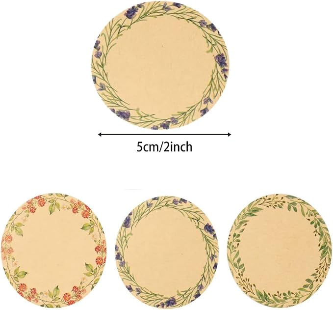 500PCS Canning Label Stickers for Jars and Lids, 2Inch Round Jars Labels for - Image 2
