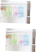 2pcs Bathroom Organizer Mesh Laundry Bag Shower Basket Clothesline Hanger Dry by MAGICLULU