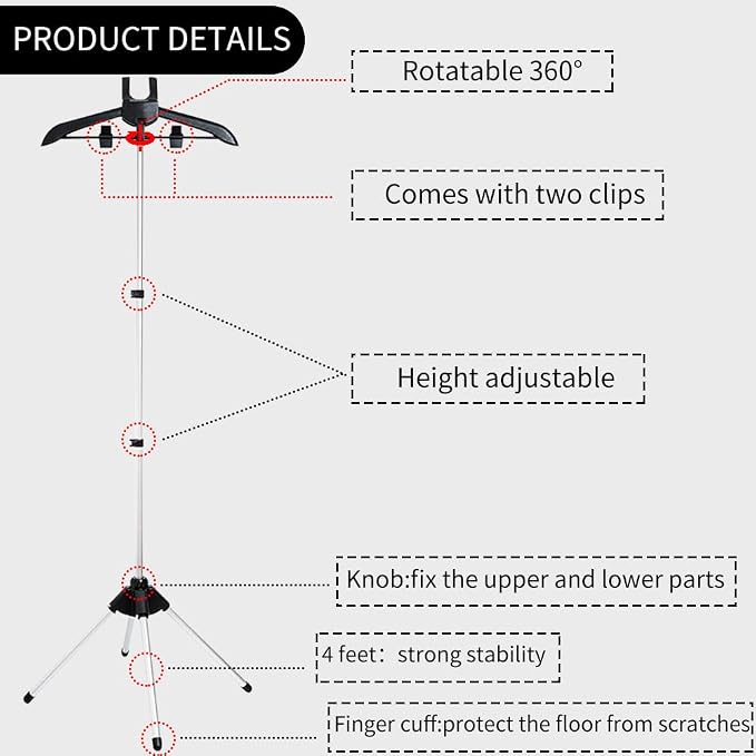 Foldable Garment Steamer Stand - Image 6