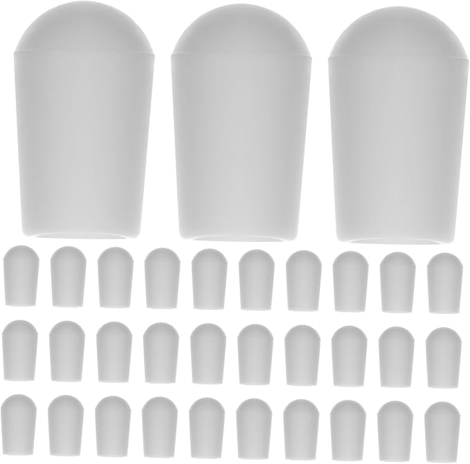 STOBAZA 400pcs Hanging Hooks Wire End Protectors Hanger End Caps Wire Screw - Image 3