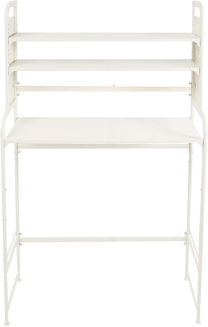 3-Tier Expandable Over Toilet Washing Machine Dryer Storage Utility Rack - Image 5