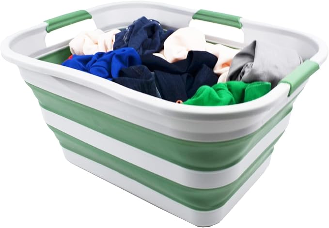 SAMMART 30L Collapsible Plastic Laundry Basket - Image 6