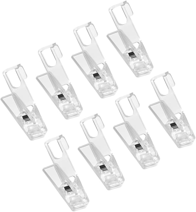 VILLCASE 40pcs Heavy Duty Laundry Clips Transparent Non- Clothespins - Image 5
