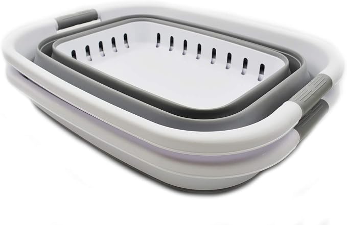SAMMART 37L Collapsible Plastic Laundry Basket - Image 2