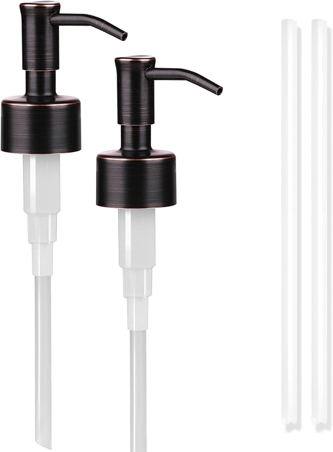 Amoliar Mason Jar Liquid Soap Dispenser Pump, Stainless Steel Replacement Pump by Amolliar