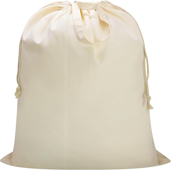 Canvas Laundry Bag 40"W x 35"H, Thick Laundry Bag by CALACH