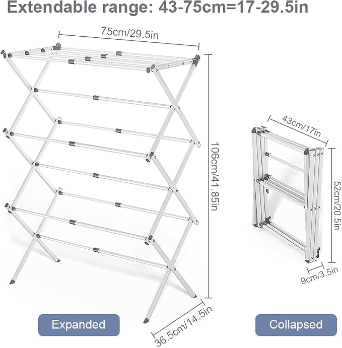 Foldable Clothes Drying Rack - Image 5