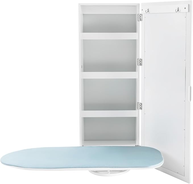 Wall-Mounted Ironing Board, Ironing Board Cabinet, In-Wall Recessed Ironing by TFCFL