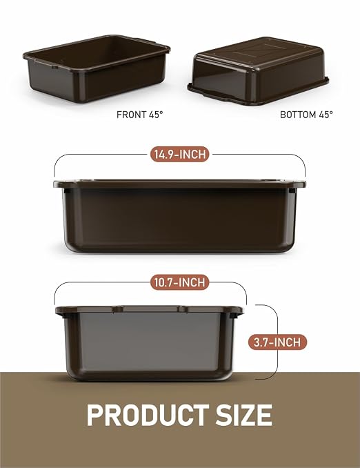 WYT 5-Pack Commercial Bus Tubs Box/Tote Box - Image 2