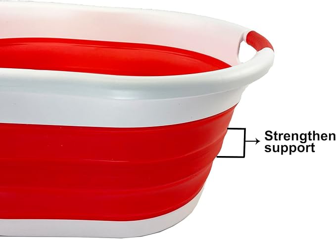 SAMMART 36L Collapsible Plastic Laundry Basket - Image 5
