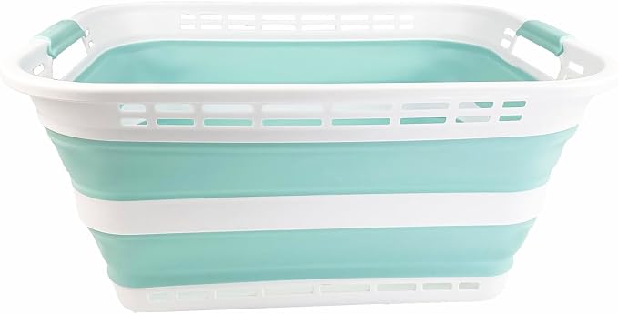 SAMMART 42L Collapsible Plastic Laundry Hamper/Basket - Image 4