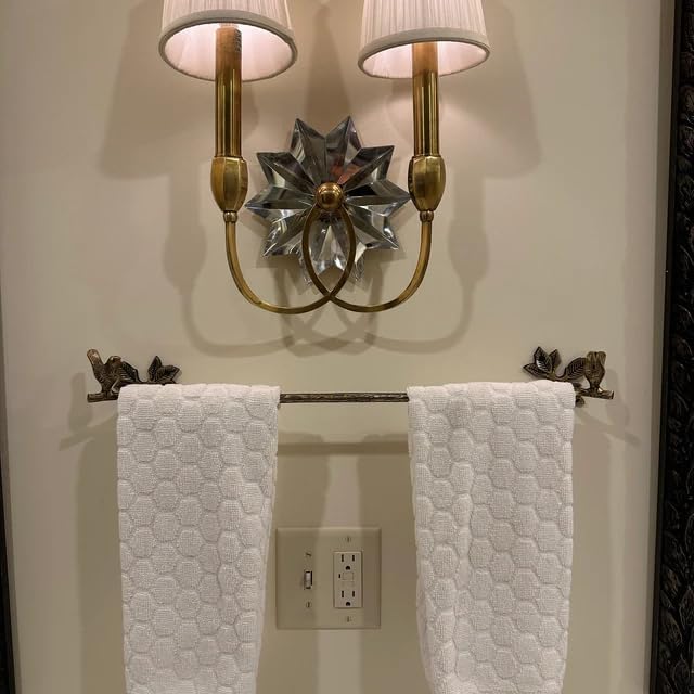 Solid Brass Bird Antique Towel Rod Bathroom Accessories Retro Hardware Bird - Image 3