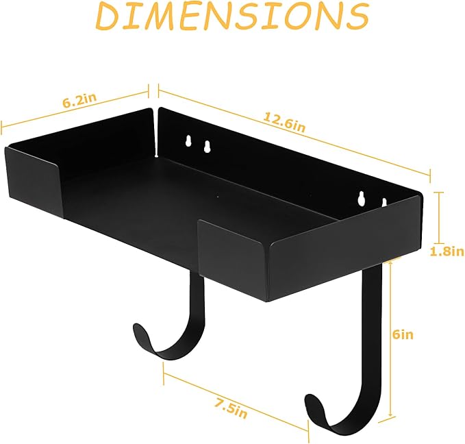 Ironing Board Hanger Wall Mount, Heavy Duty Steel Hook, Space Saving Laundry - Image 2