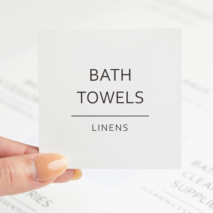 Talented Kitchen 144 Minimalist Laundry Room Labels - Image 7