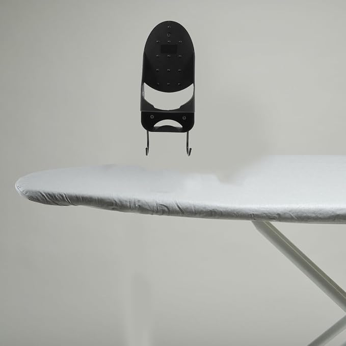 HOMSFOU Bathroom Ironing Board Mount Iron Hanger Electric Iron Holder - Image 6