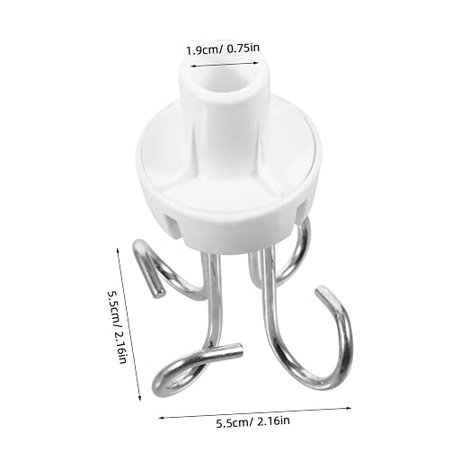minkissy Stainless Steel Vertical Infusion Stand Accessory Hook - Image 2