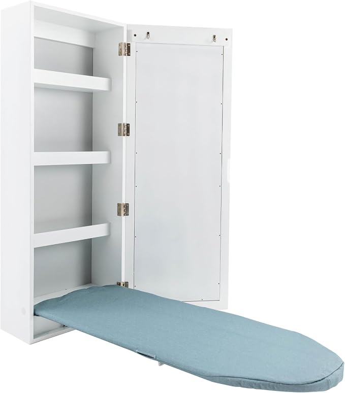 Wall Mounted Ironing Board, 22.04 Lbs Capacity Foldable Ironing Storage Station - Image 5