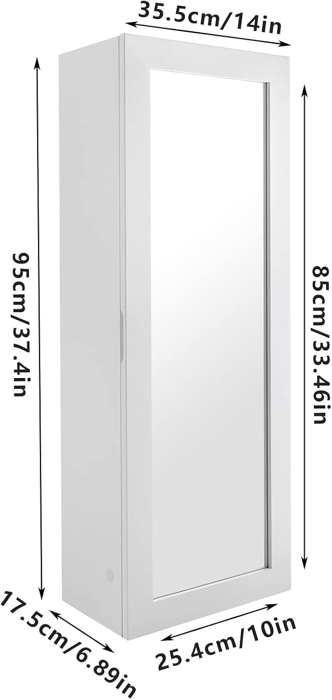 Foldable Ironing Board Cabinet Wall Mounted Storage Cabinet - Image 7