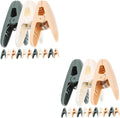 OUNONA 2sets Plastic Laundry Clothes Pins Lightweight Clips by OUNONA
