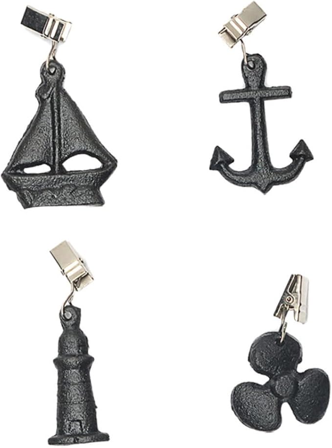 Cabilock Heavy Duty Iron Hanger Set 4 Windproof Clips by cabilock