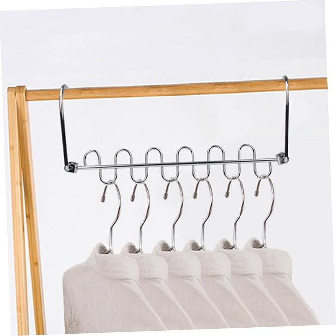 STOBAZA 4pcs Multi-Hole Clothes Drying Rack Versatile Clothes Storage Hangers - Image 7