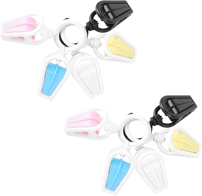 DECHOUS 10pcs Swivel Laundry Hooks Plastic Hanger Clips by DECHOUS