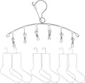 AHANDMAKER 7Pcs Sock Blockers and Laundry Drying Hanger Rack Stainless Steel by AHANDMAKER