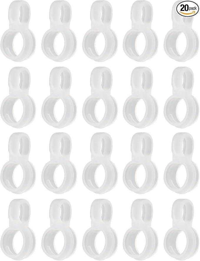 HEVSTIL 20Pcs Wind Proof Hanger Hook, Anti Slip Clothes Hangers from Drying Rack by HEVSTIL