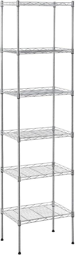 Meet perfect 5-Tier Metal Storage Shelving Unit, 47.6" H x 16.7" W x 11.8" D - Image 4