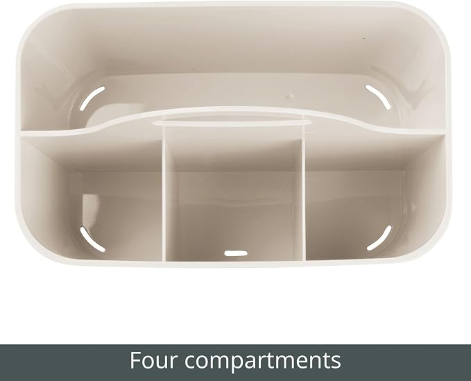 mDesign Small Plastic Shower/Bath Storage Organizer Caddy Tote - Image 3