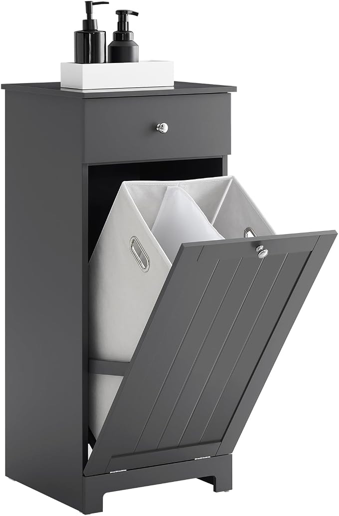 SoBuy Slim Short Laundry Cabinet by Haotian