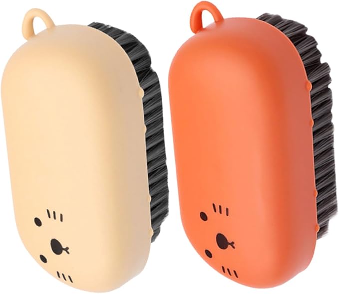 SAFIGLE 2PCS Soft Bristle Home Laundry Brush Set Multifunctional Plastic Scrub by SAFIGLE