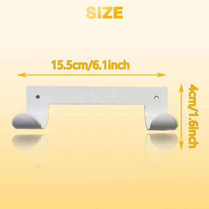 Wall-Mounted Ironing Board Hanger Silver Ironing Board Holder Organizer - Image 7