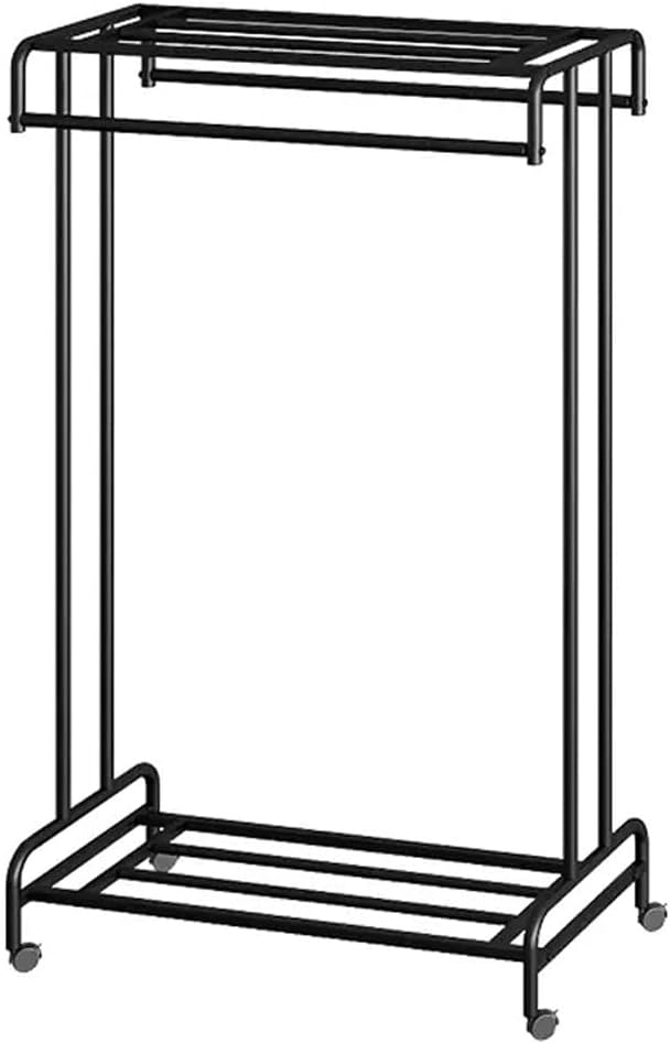 Corner Coat Rack Home Double Pole Hanger Floor Home Balcony Drying Clothes Pole by Unknown