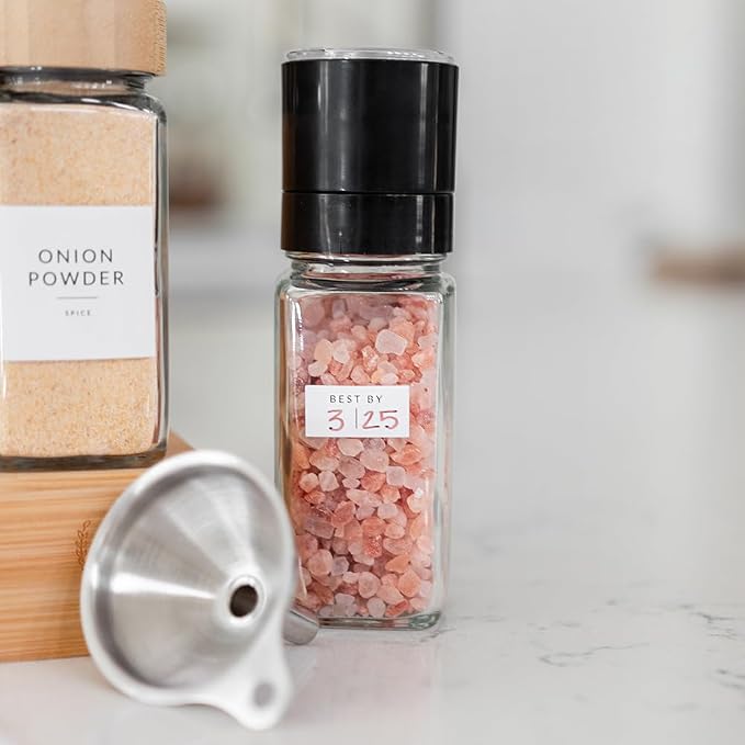 Square Spice Jar Labels Stickers, 374 Preprinted Waterproof Spice Labels - Image 7